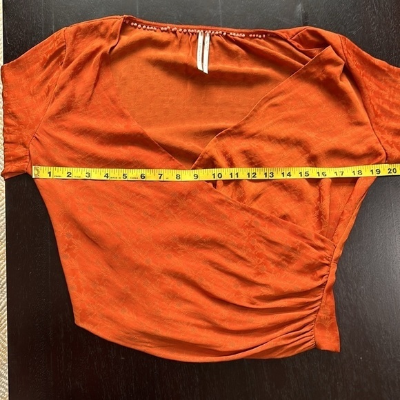 Anthropologie balloon sleeve wrap style poets blouse SZ XS-S - Picture 8 of 10
